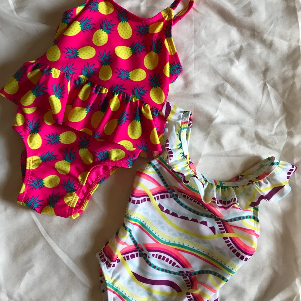 Two Adorable One-Piece Bathing suits